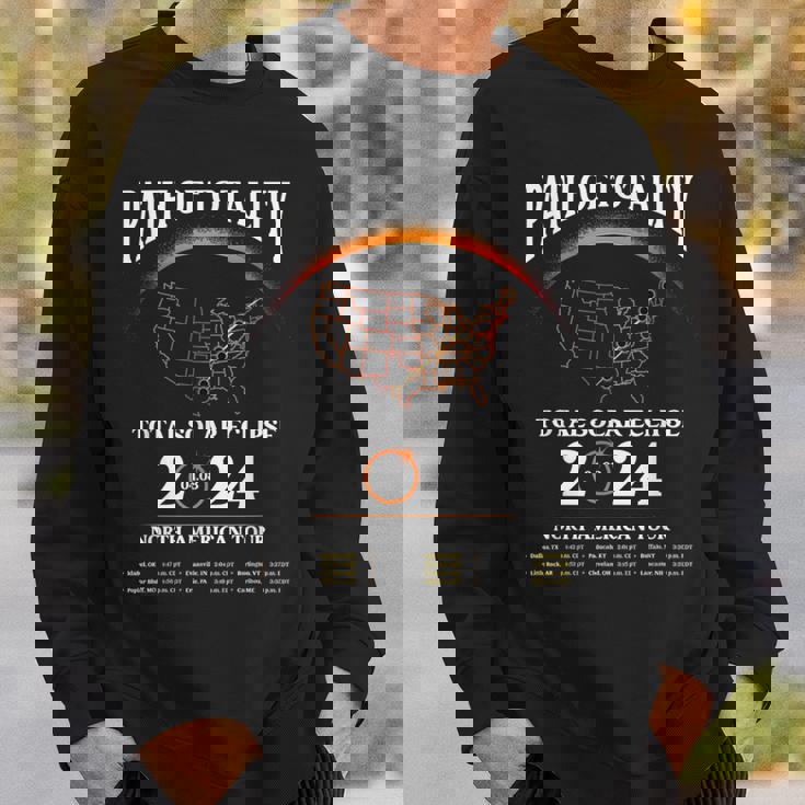 Solar Eclipse Path Of Totality Solar Eclipse April 8 2024 Sweatshirt Gifts for Him