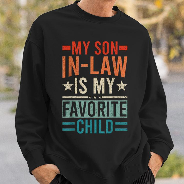 My Son In Law Is My Favorite Child Retro Son In Law Sweatshirt Gifts for Him