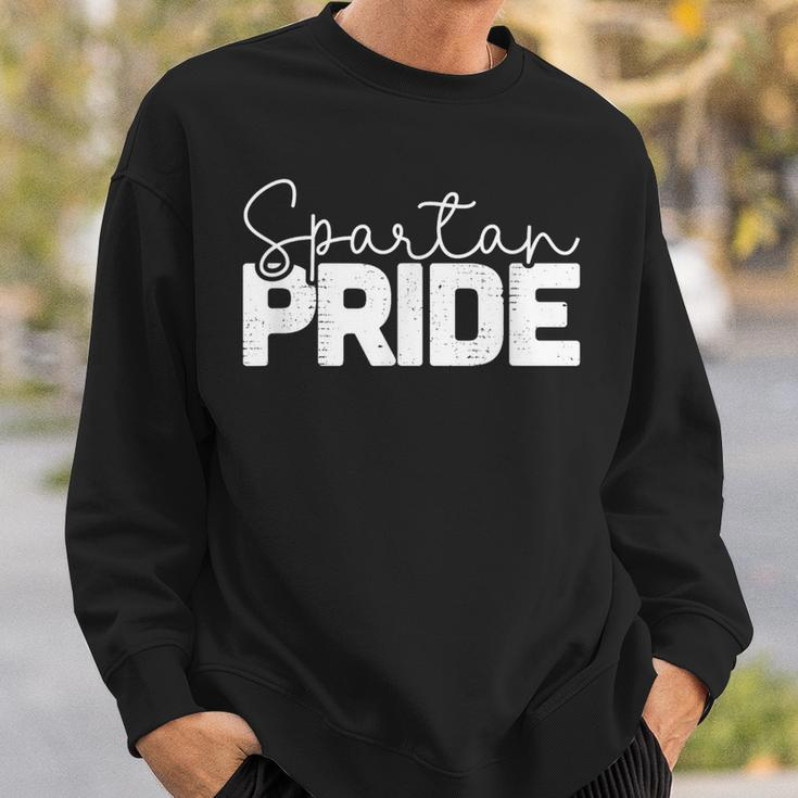 Spartan Pride Retro Cursive Vintage Sweatshirt Gifts for Him