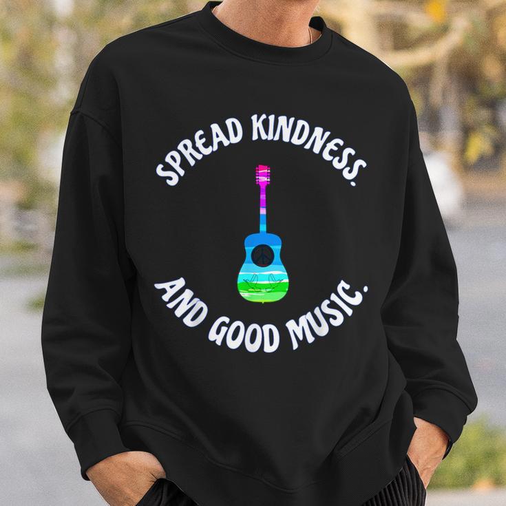 Spread Kindness And Good Music Guitar LoveSweatshirt Gifts for Him