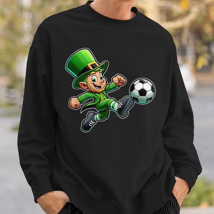 St Patrick's Day Irish Leprechaun Soccer Team Player Sweatshirt Gifts for Him