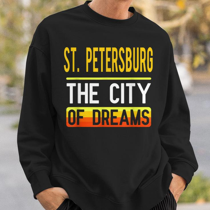 St Petersburg The City Of Dreams Florida Souvenir Sweatshirt Gifts for Him