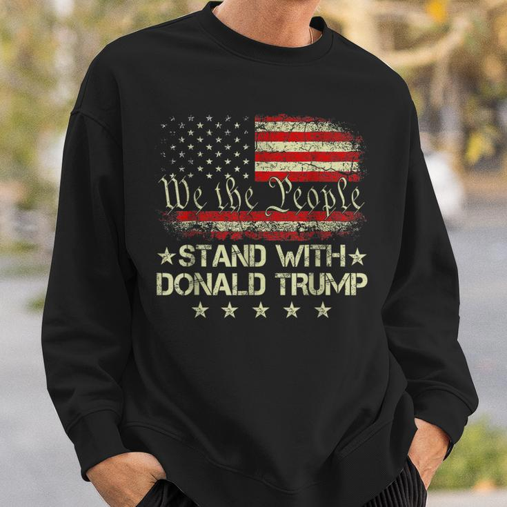 I Stand With Donald Trump 2024 Support Take America Back Sweatshirt Gifts for Him