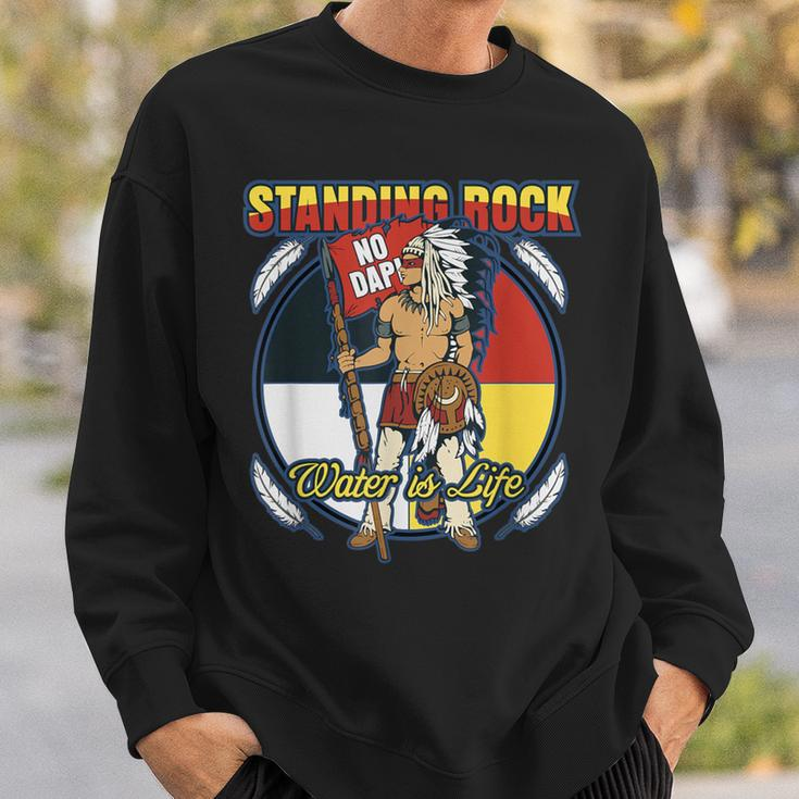 Standing Rock No Dapl Native Indian Warrior Protest Sweatshirt Gifts for Him