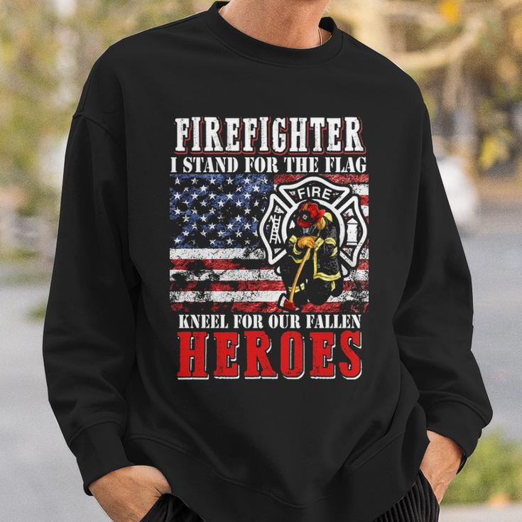 Standkneel Firefighter Sweatshirt Gifts for Him
