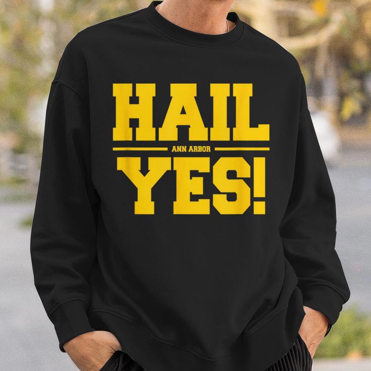 State Of Michigan Hail Ann Arbor Yes U M Aa Sweatshirt Gifts for Him