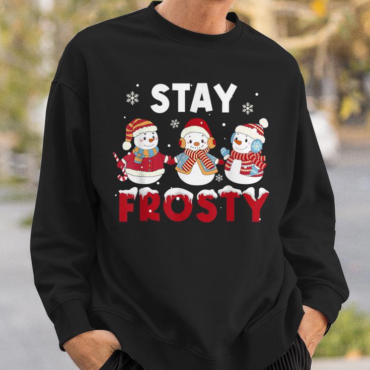 Christmas with Santa and Frosty high quality Unisex Hoodie