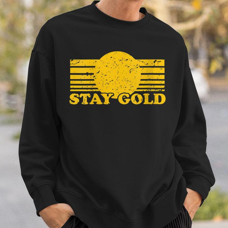 Stay Gold Ponyboy Outsiders Book Movie Novel Retro Sweatshirt Gifts for Him