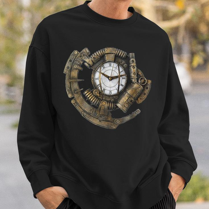 Steampunk Clock Vintage Time Piece Sweatshirt Gifts for Him