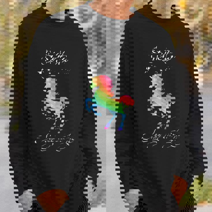 Stella Magic Einhorn Sweatshirt - Mystisches Pferd mit Regenbogenspritzern Geschenke für Ihn