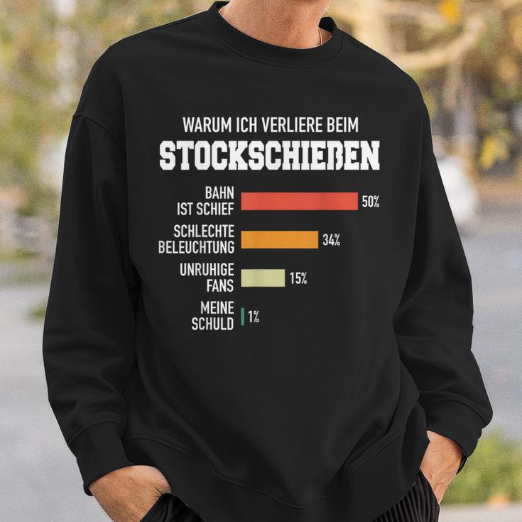 Stockschießen Eisstock Stockschütze Eisstockschießen Sweatshirt Geschenke für Ihn