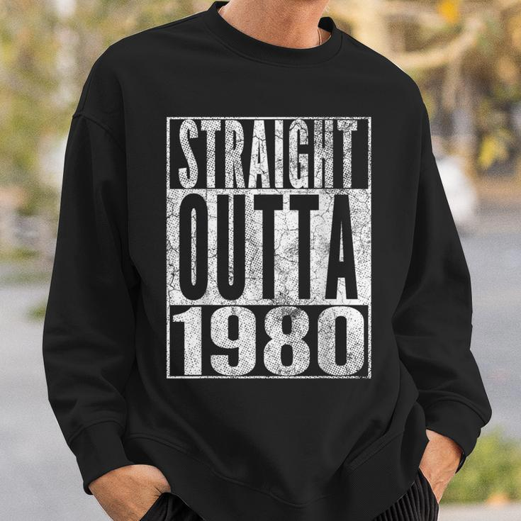 Straight Outta 1980 44Th Birthday 44 Years Old Sweatshirt Gifts for Him