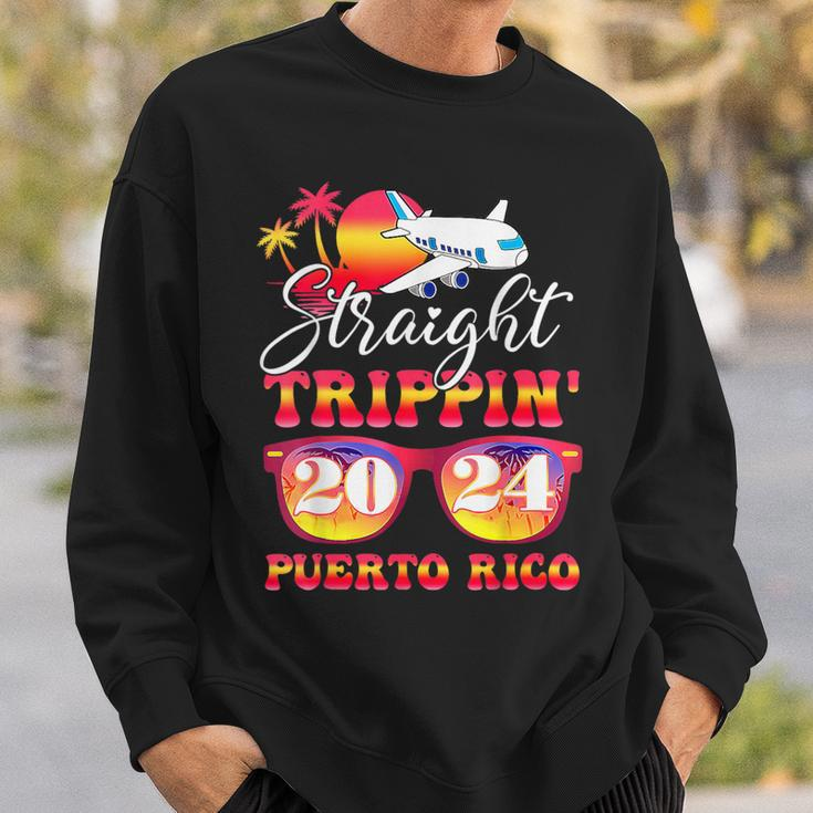 Straight Trippin' 2024 Family Vacation Puerto Rico Matching Sweatshirt Gifts for Him