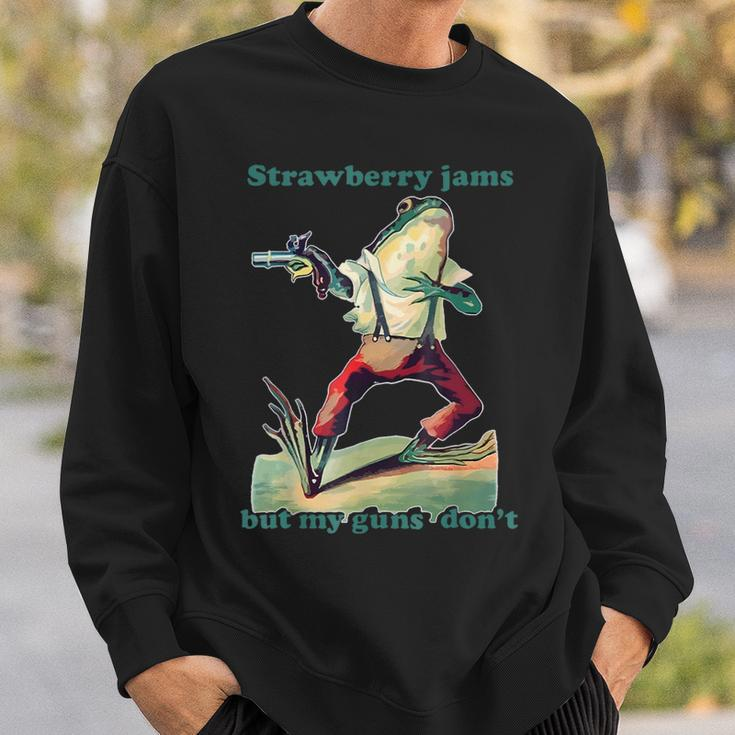 Strawberry Jams But My Guns Don't Sweatshirt Gifts for Him