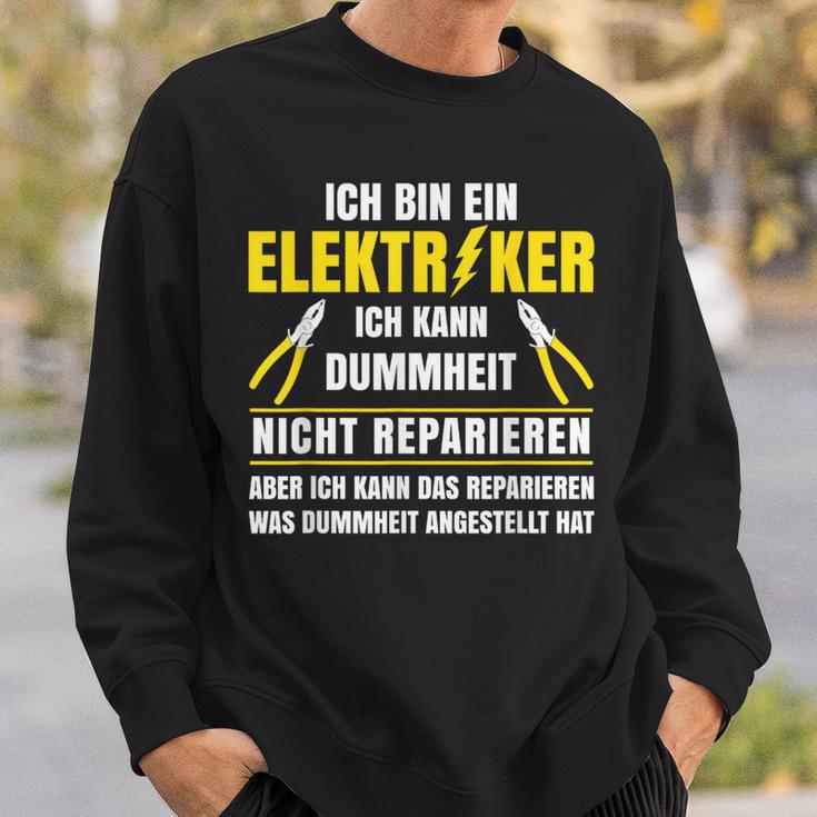 Stromriker Dummheit Reparieren Electronics German Language Sweatshirt Geschenke für Ihn