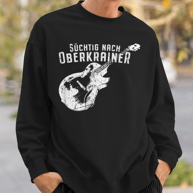 Süchtig nach Oberkrainer Herren Sweatshirt - Fan-Kleidung in Schwarz Geschenke für Ihn