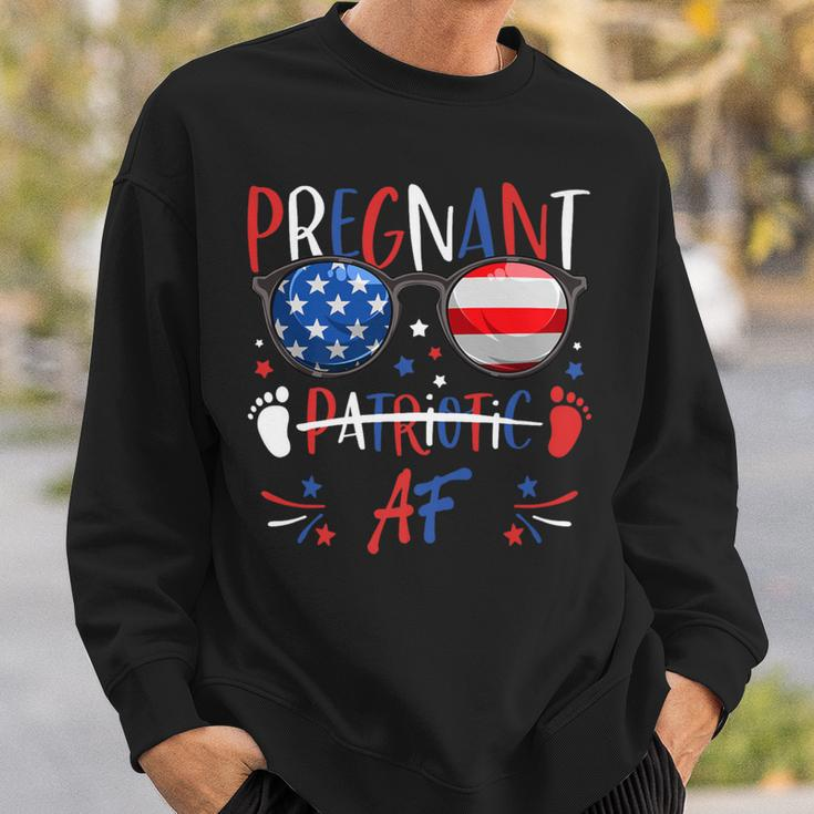 Sunglasses 4Th Of July Patriotic Af Pregnant Pregnancy Sweatshirt Gifts for Him