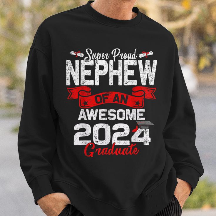 Super Proud Nephew Of A 2024 Graduate 24 Graduation Sweatshirt Gifts for Him