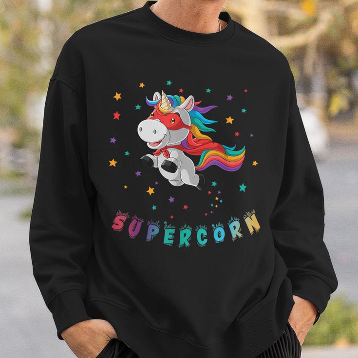 Supercorn Superhero Unicorn Sweatshirt Geschenke für Ihn