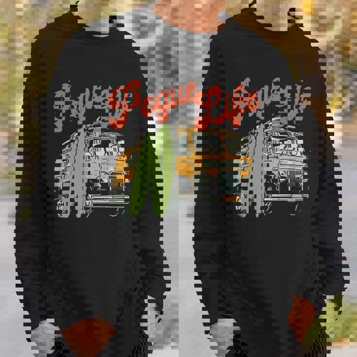 Surfer Van Pogue Life Outer Banks Vintage Beach Surfer Sweatshirt Gifts for Him