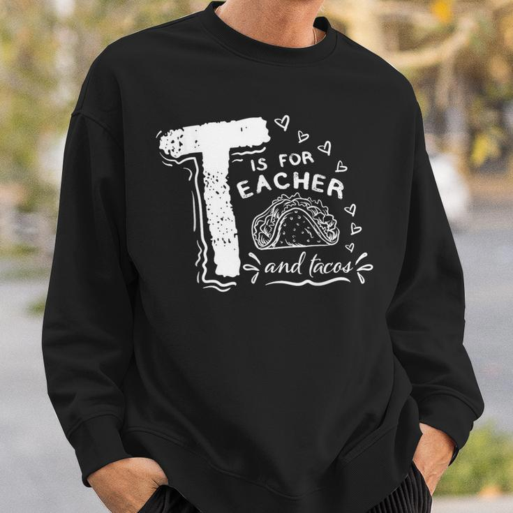 Teacher And Taco Tuesday Cinco De Mayo Teacher Sweatshirt Gifts for Him