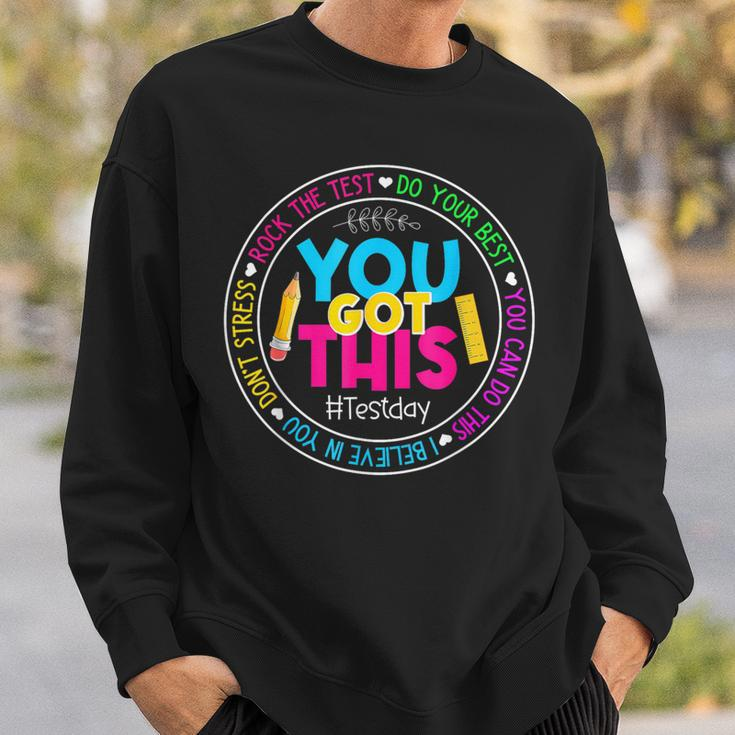 Teacher Testing Day You Got This Test Day Rock The Test Sweatshirt Gifts for Him