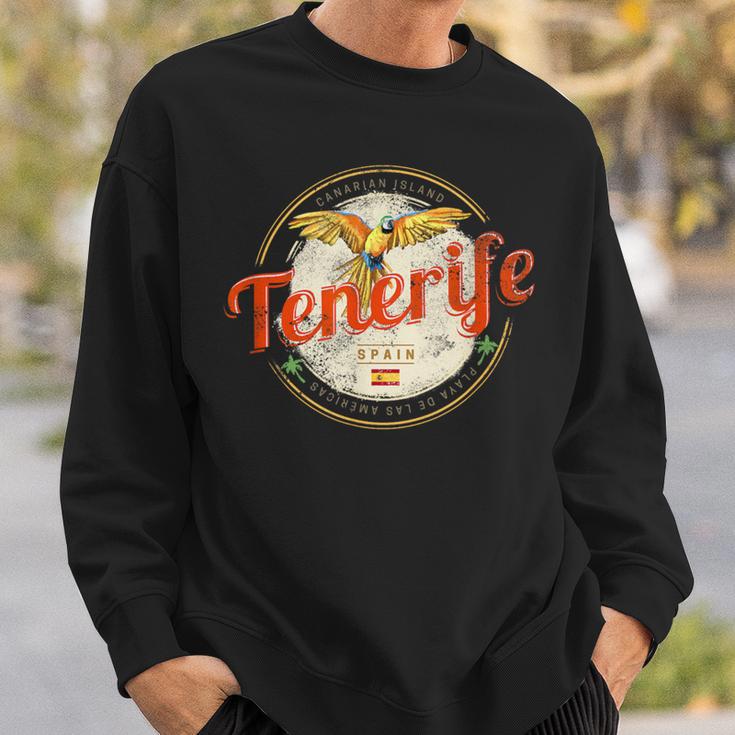 Teneriffa Papagei Kanarische Inseln Spanienintage Souvenir S Sweatshirt Geschenke für Ihn