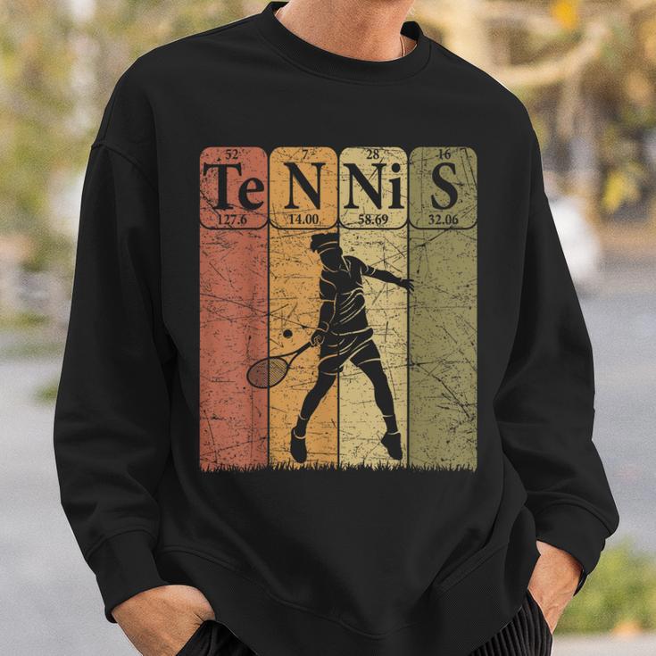 Tennis Periodic Table Elements Tennis Player Nerd Vintage Sweatshirt Gifts for Him