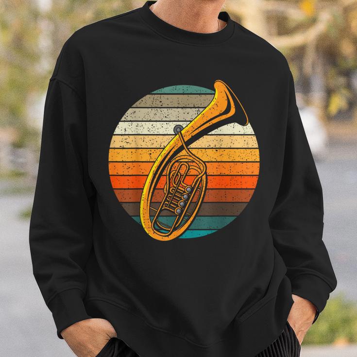 Tenor Horn Retro Horn Folk Music Flugelhorn Baritone Sweatshirt Geschenke für Ihn