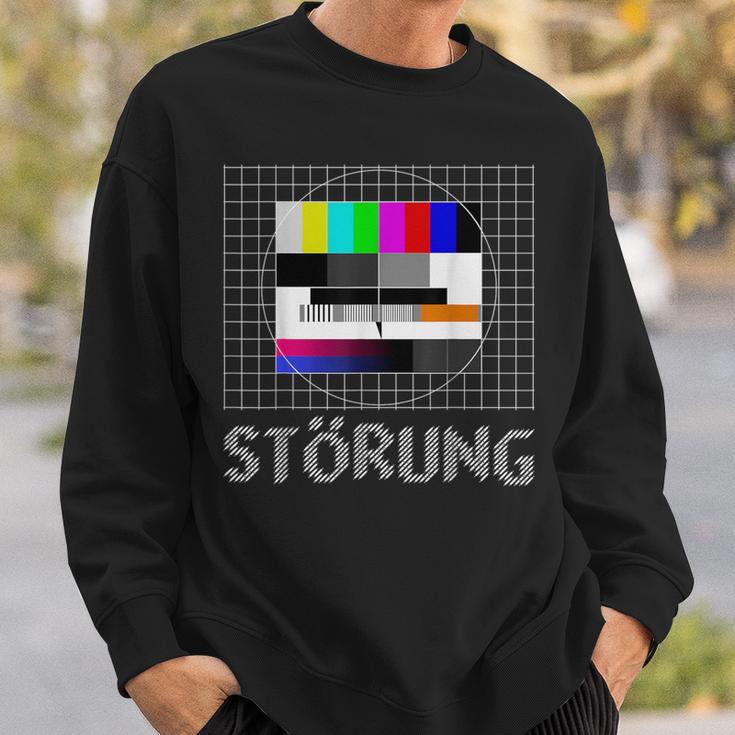 Testbild Störung Vintage Retro Sweatshirt Geschenke für Ihn