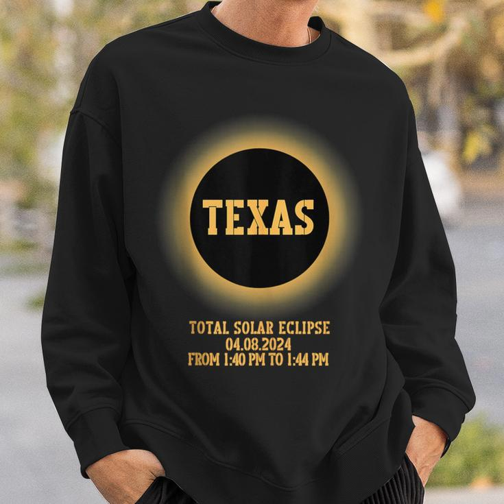 Texas Usa Totality Total Solar Eclipse April 8 2024 Sweatshirt Gifts for Him