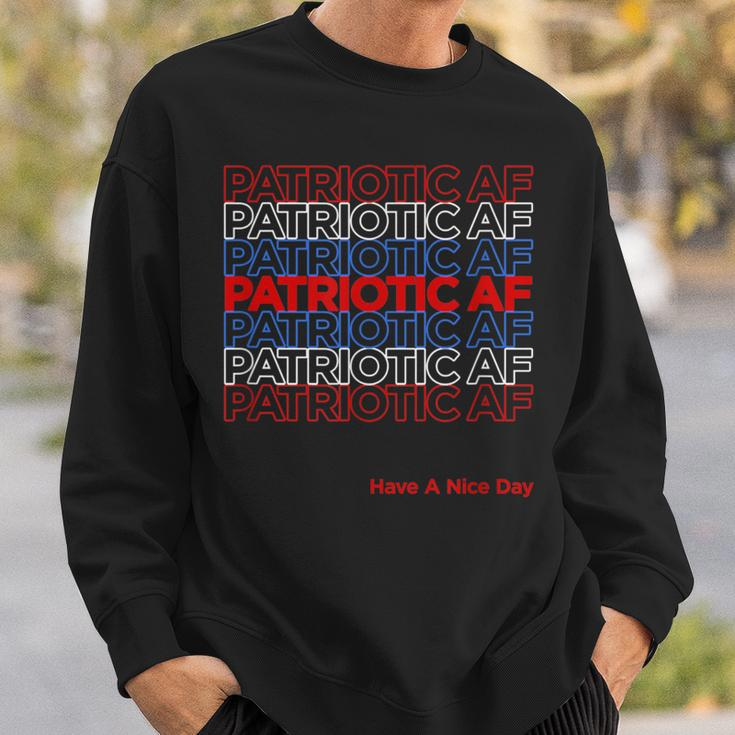 Thank You Grocery Bag Fourth 4Th Of July Patriotic Af Sweatshirt Gifts for Him