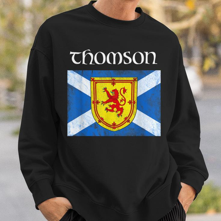 Thomson Clan Scottish Name Scotland Flag Sweatshirt Gifts for Him