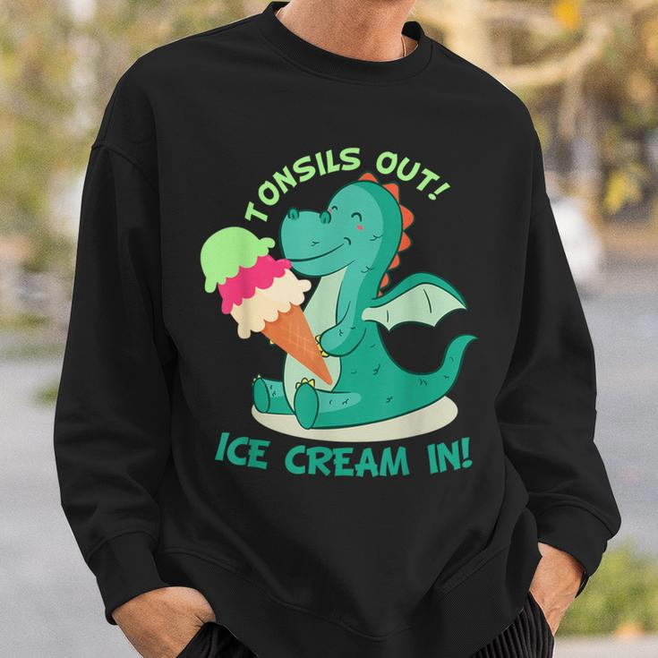 Tonsillectomy Surgery Tonsils Out Ice Cream In Sweatshirt Gifts for Him