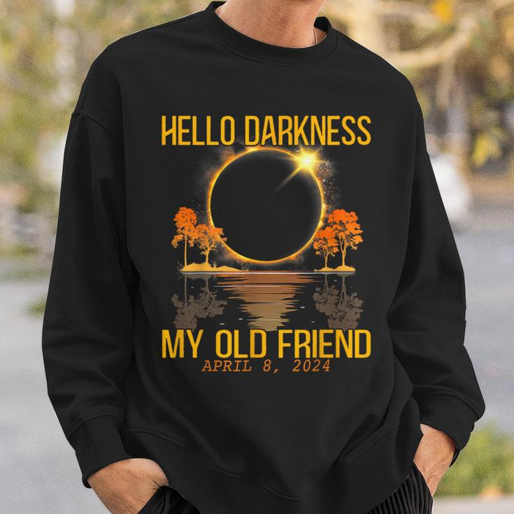 Total Eclipse 2024 Hello Darkness My Old Friend Sweatshirt Gifts for Him