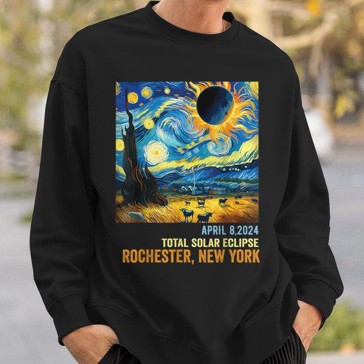 Total Solar Eclipse 04082024 Rochester New York Sweatshirt Gifts for Him