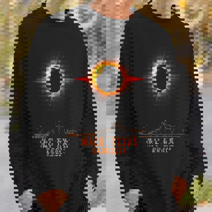 Total Solar Eclipse 04082024 Waco Texas Sweatshirt Gifts for Him