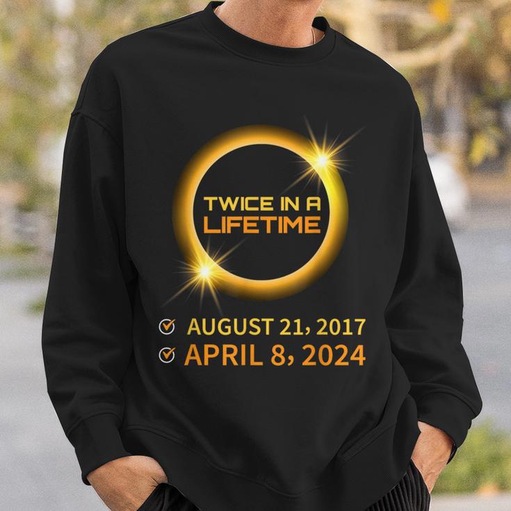 Total Solar Eclipse 2024 April 8 America Totality Spring Sweatshirt Gifts for Him