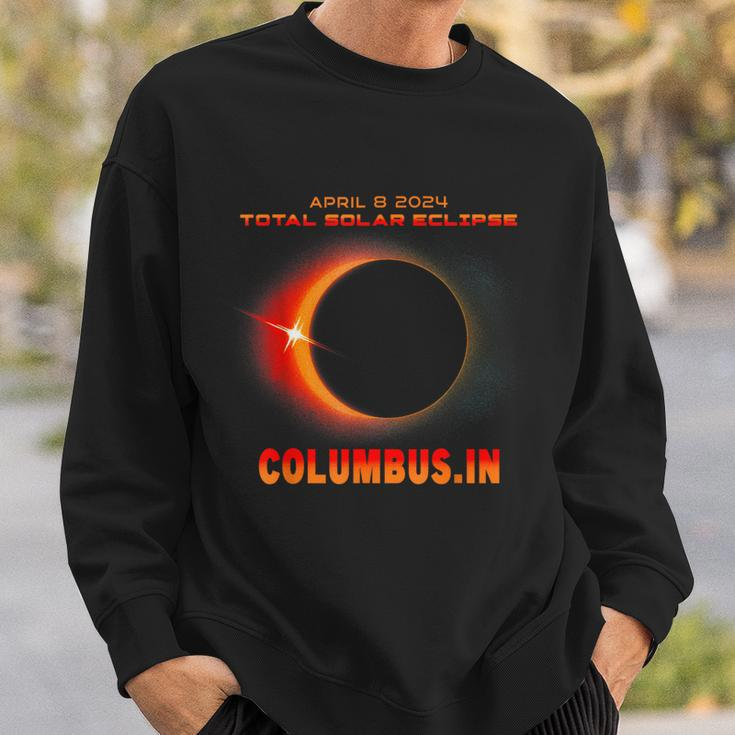 Total Solar Eclipse 2024 Columbus Indiana Sweatshirt Gifts for Him