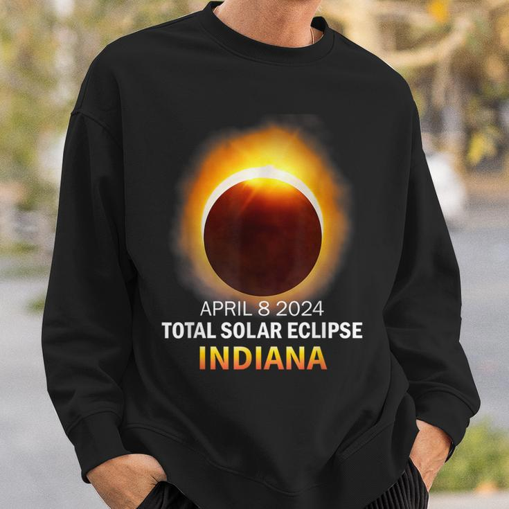 Total Solar Eclipse 2024 Indiana April 8 America Totality Sweatshirt Gifts for Him