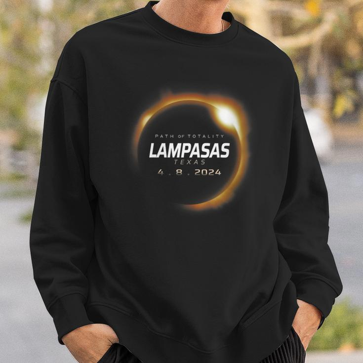 Total Solar Eclipse 2024 Lampasas Texas April 8 2024 Sweatshirt Gifts for Him