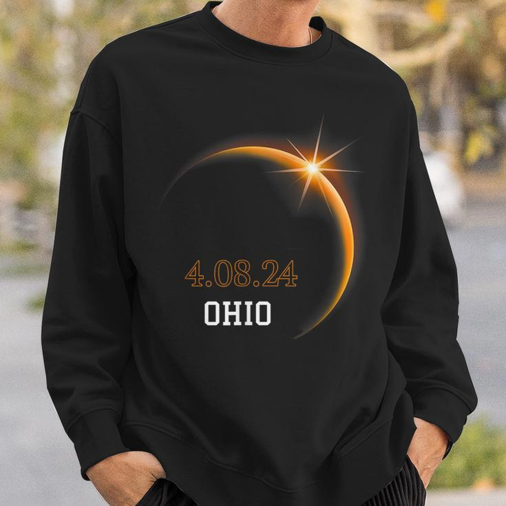 Total Solar Eclipse 2024 Ohio Totality Spring 40824 Sweatshirt Gifts for Him