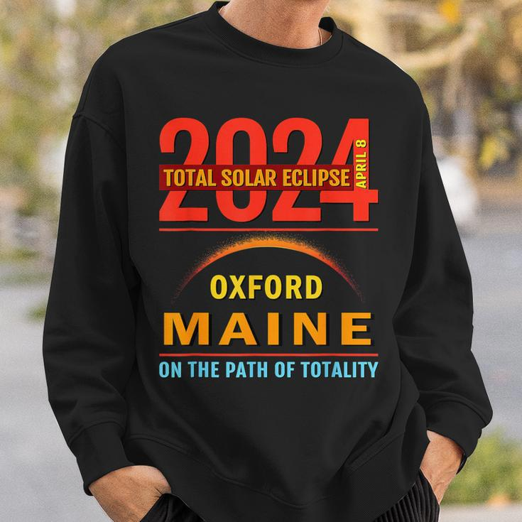 Total Solar Eclipse 2024 Oxford Maine April 8 2024 Sweatshirt Gifts for Him