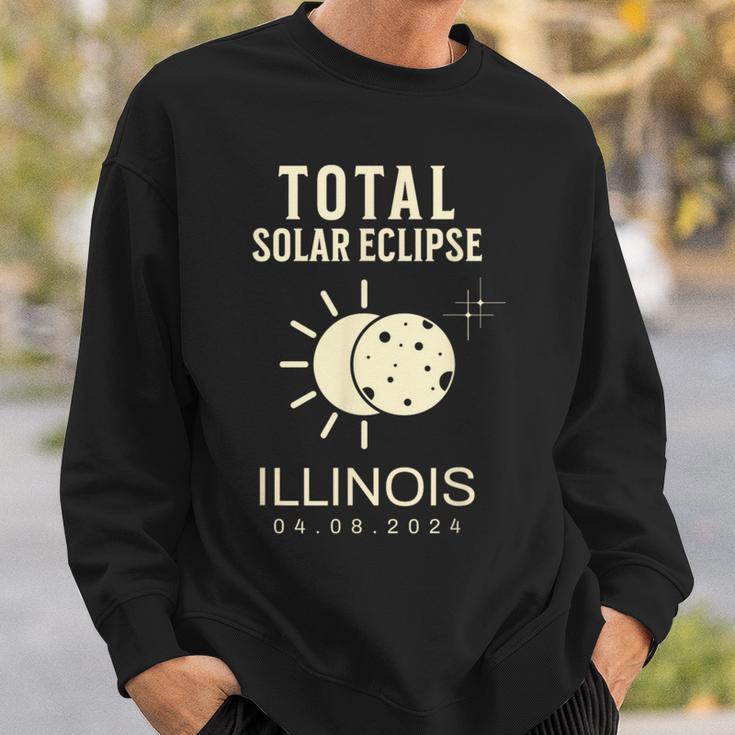 Total Solar Eclipse 2024 Totality Illinois April 8 2024 Sweatshirt Gifts for Him