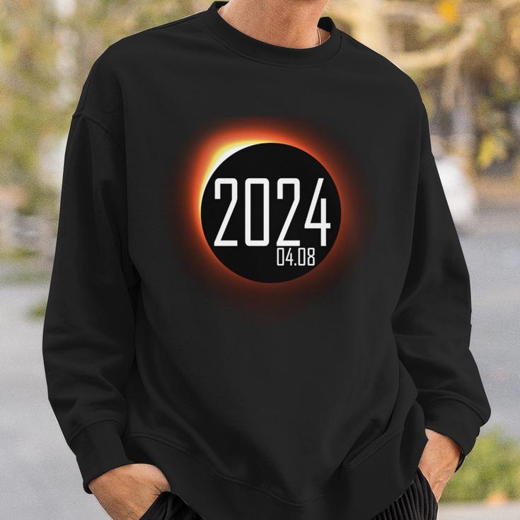 Total Solar Eclipse 2024 Totality Usa Spring April 8 2024 Sweatshirt Gifts for Him