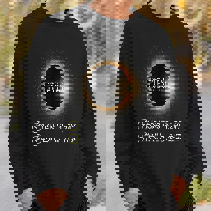 Total Solar Eclipse 2024 Twice In A Lifetime Spring Totality Sweatshirt Gifts for Him Total Solar Eclipse 2024 Twice In A Lifetime Spring Totality Sweatshirt Gifts for Him
