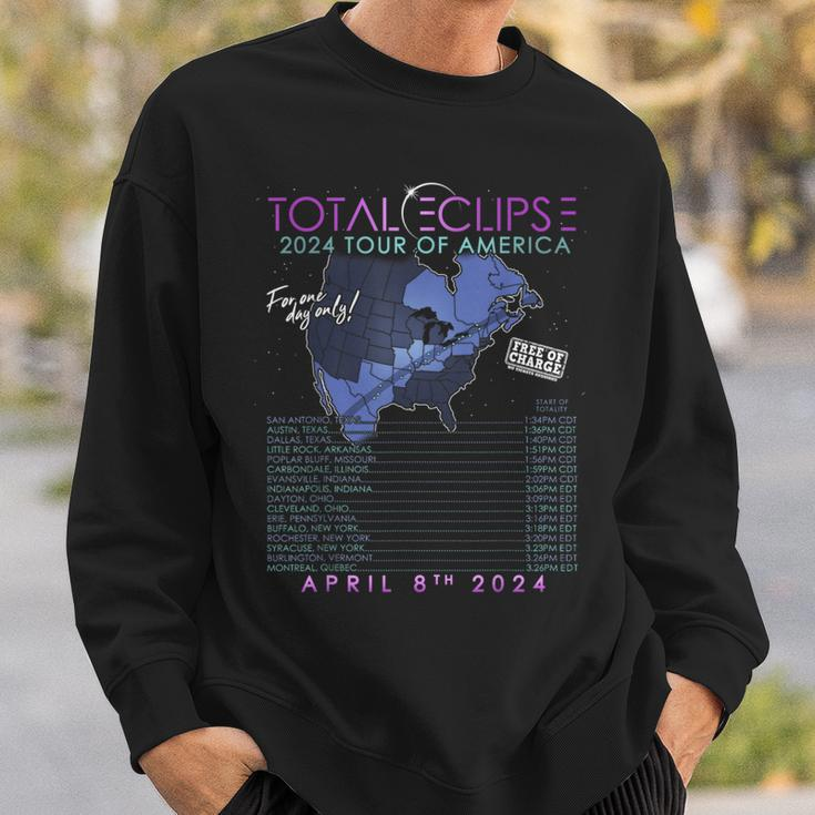 Total Solar Eclipse April 8Th 2024 Tour Of America Sweatshirt Gifts for Him