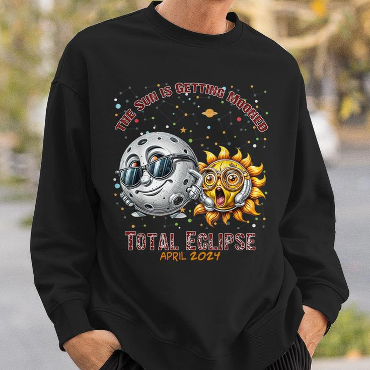 Total Solar Eclipse Chase April 2024 Sun Is Getting Mooned Sweatshirt Gifts for Him