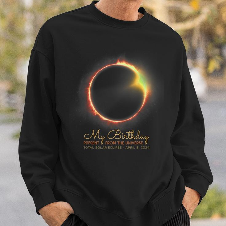 Total Solar Eclipse It's My Birthday April 8 2024 Sweatshirt Gifts for Him