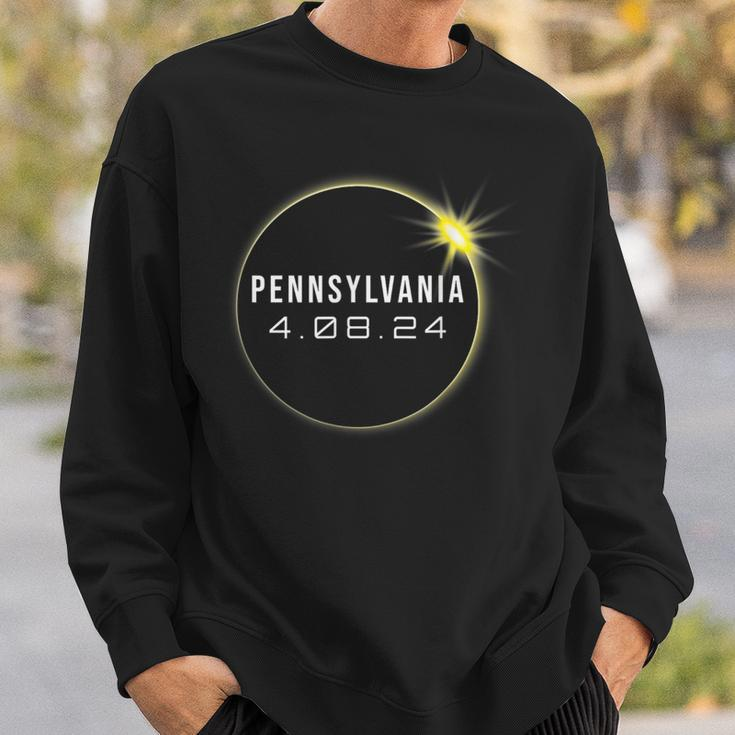 Totality 2024 Pennsylvania Total Solar Eclipse Chaser Sweatshirt Gifts for Him